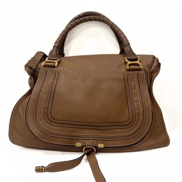 Marcie Hobo Leather Bag / Large