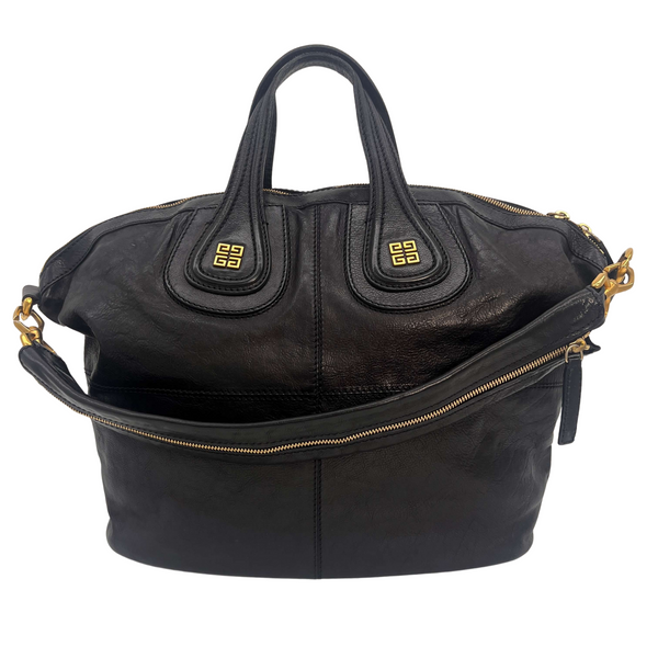 Givenchy Nightingale Satchel Leather Medium / Black